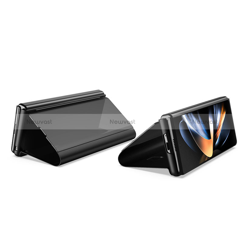 Leather Case Stands Flip Mirror Cover Holder for Samsung Galaxy Z Fold5 5G