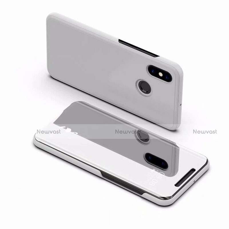 Leather Case Stands Flip Mirror Cover Holder for Xiaomi Mi 8