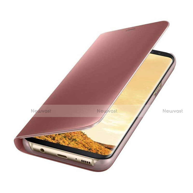 Leather Case Stands Flip Mirror Cover Holder for Xiaomi Mi 8 Pro Global Version