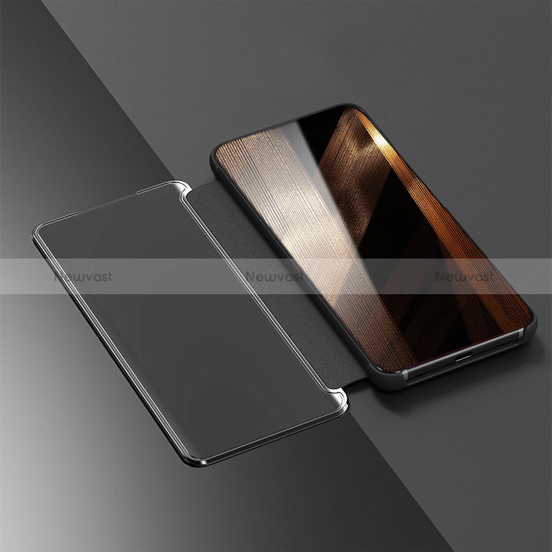 Leather Case Stands Flip Mirror Cover Holder for Xiaomi Poco C51