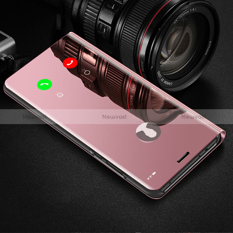 Leather Case Stands Flip Mirror Cover Holder L01 for OnePlus 9 Pro 5G