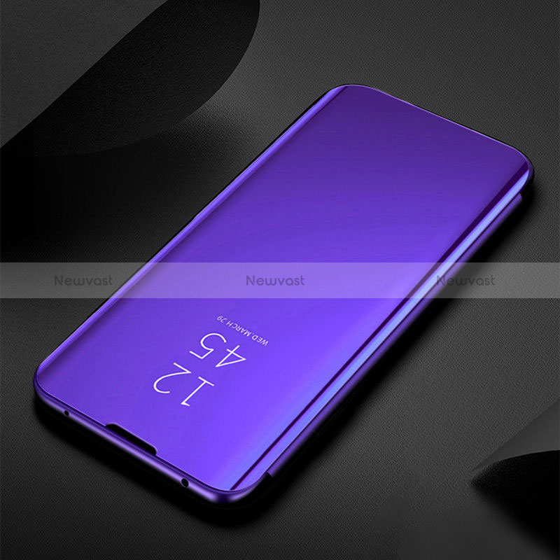 Leather Case Stands Flip Mirror Cover Holder L01 for Oppo Reno6 Pro 5G