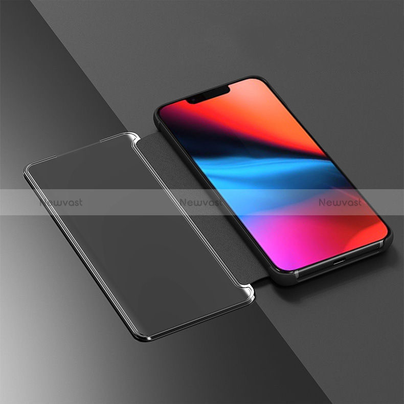 Leather Case Stands Flip Mirror Cover Holder L01 for Oppo Reno8 Pro 5G