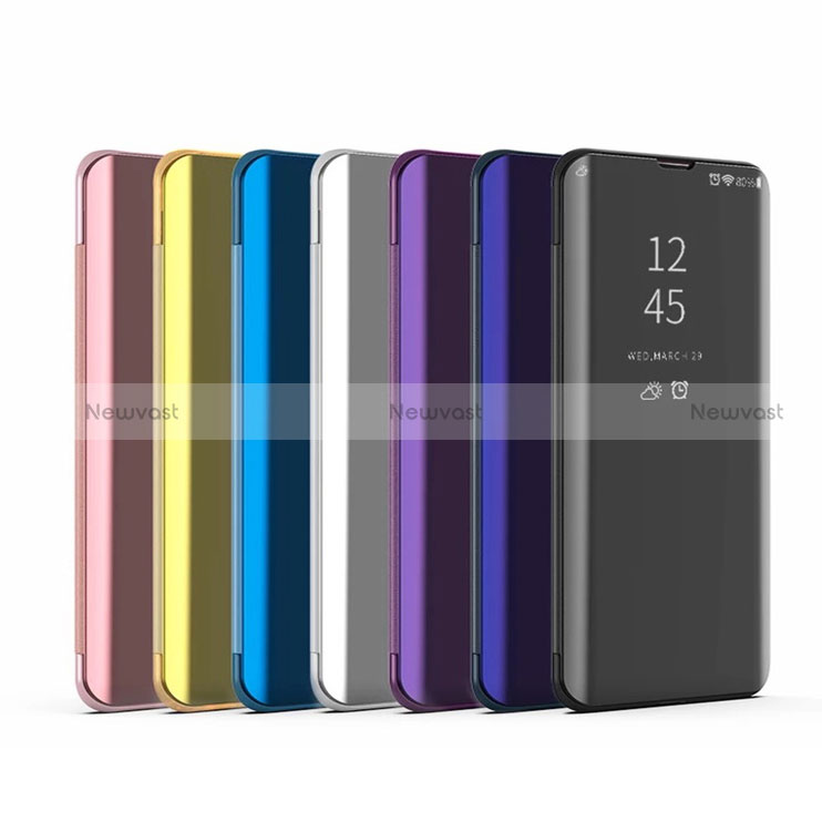 Leather Case Stands Flip Mirror Cover Holder L02 for OnePlus 9 Pro 5G