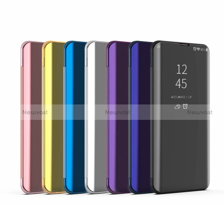 Leather Case Stands Flip Mirror Cover Holder L03 for Oppo Reno5 F