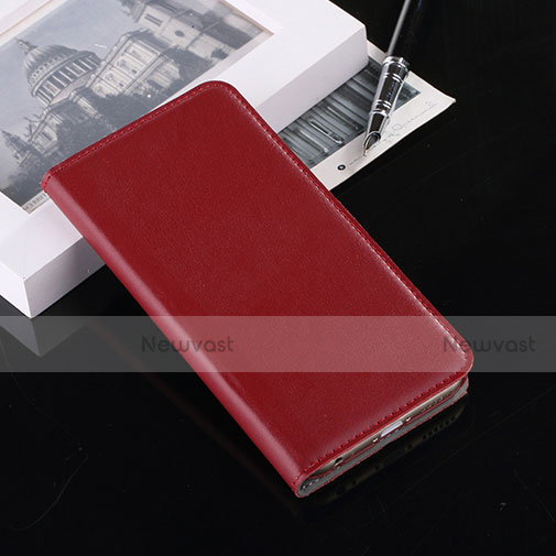 Leather Case Stands Flip Wallet for Apple iPhone 6 Plus Red