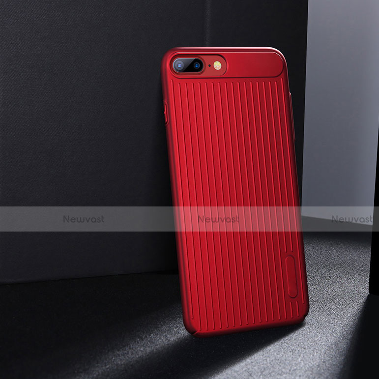 Line Gel Soft Case Cover for Apple iPhone 7 Plus Red