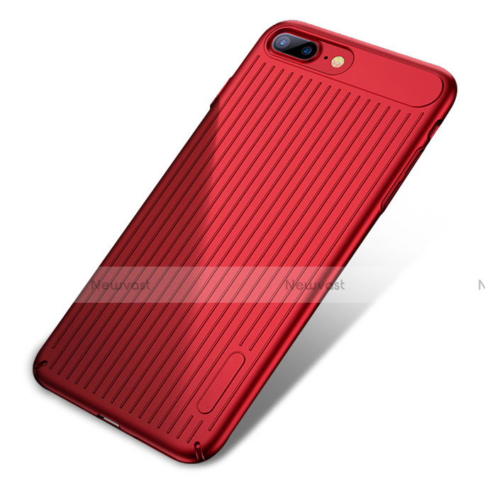 Line Gel Soft Case Cover for Apple iPhone 8 Plus Red