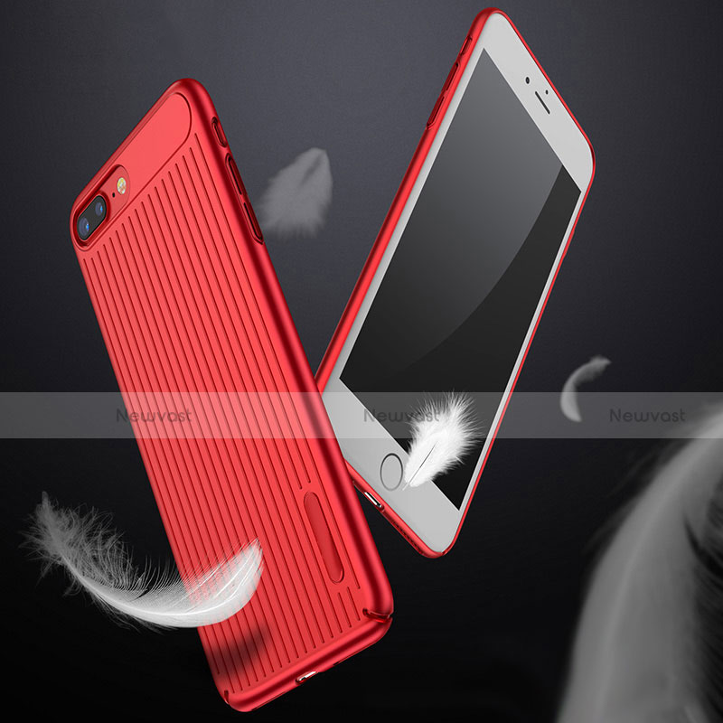 Line Gel Soft Case Cover for Apple iPhone 8 Plus Red