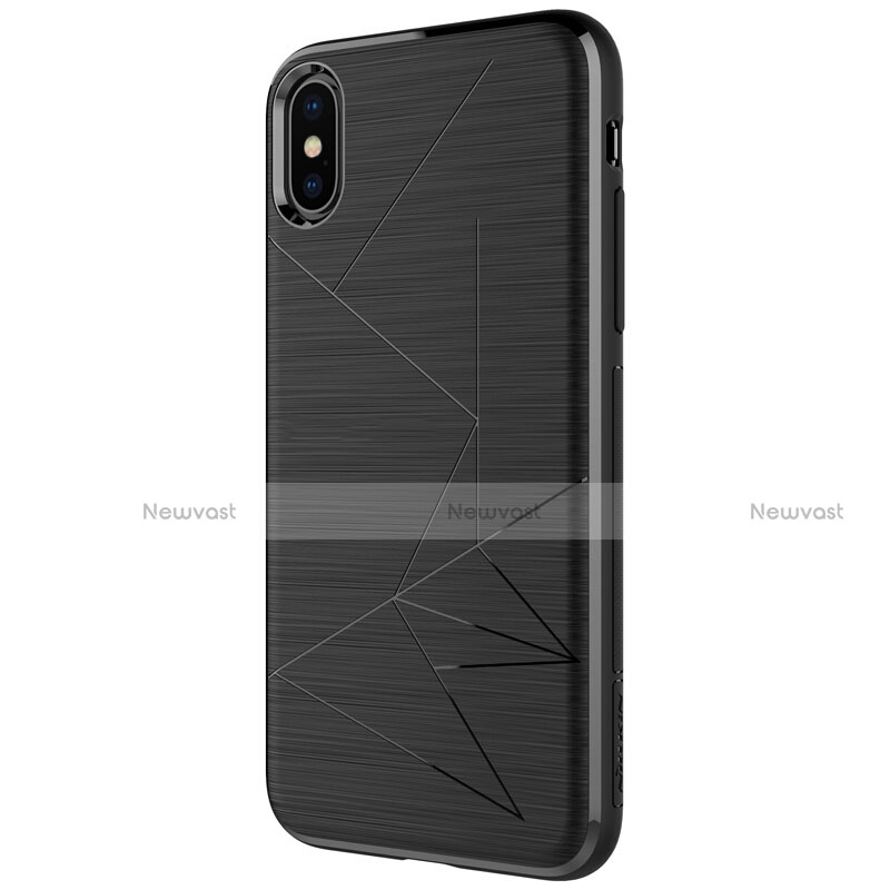 Line Gel Soft Case R01 for Apple iPhone Xs Black