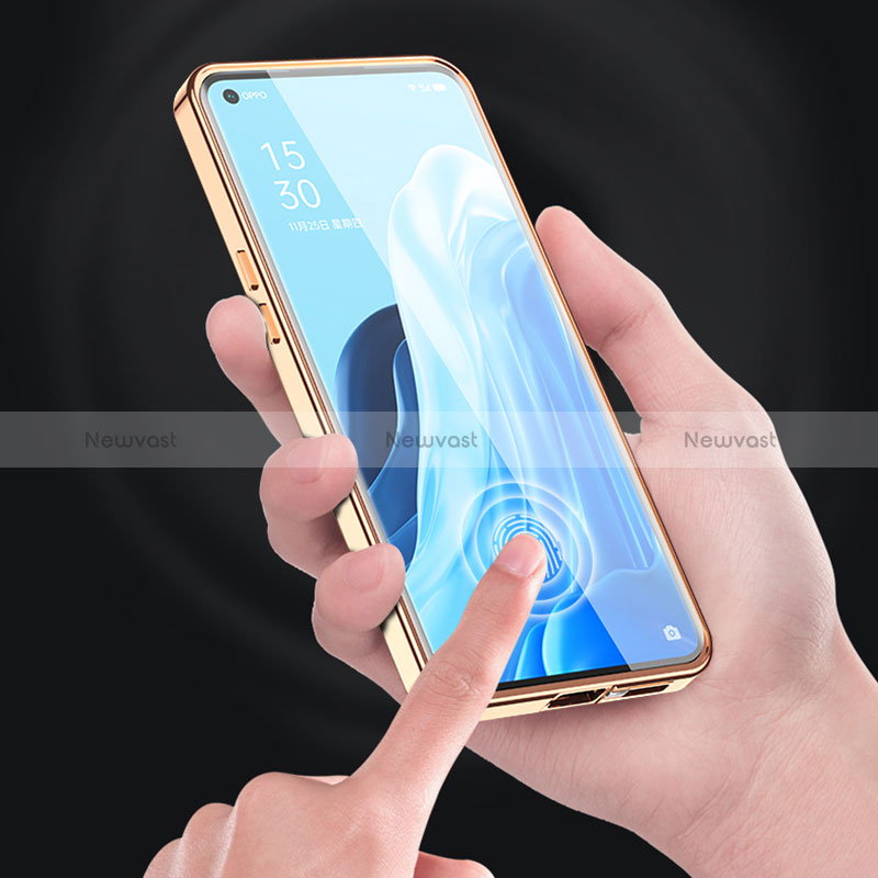 Luxury Aluminum Metal and Leather Cover Case 360 Degrees for Vivo X80 5G