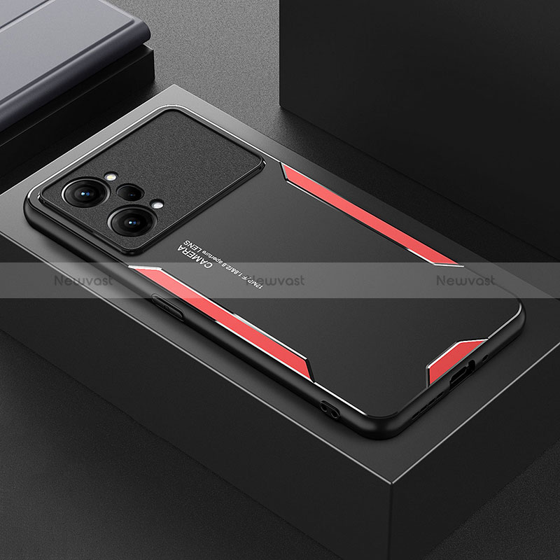 Luxury Aluminum Metal Back Cover and Silicone Frame Case for Oppo K10 Pro 5G