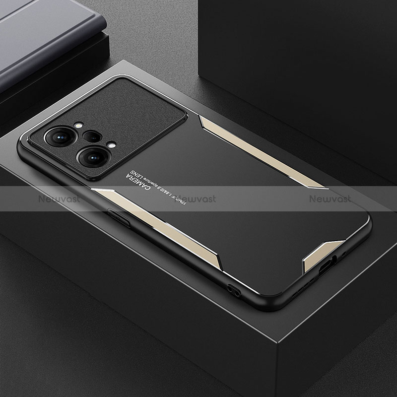 Luxury Aluminum Metal Back Cover and Silicone Frame Case for Oppo K10 Pro 5G