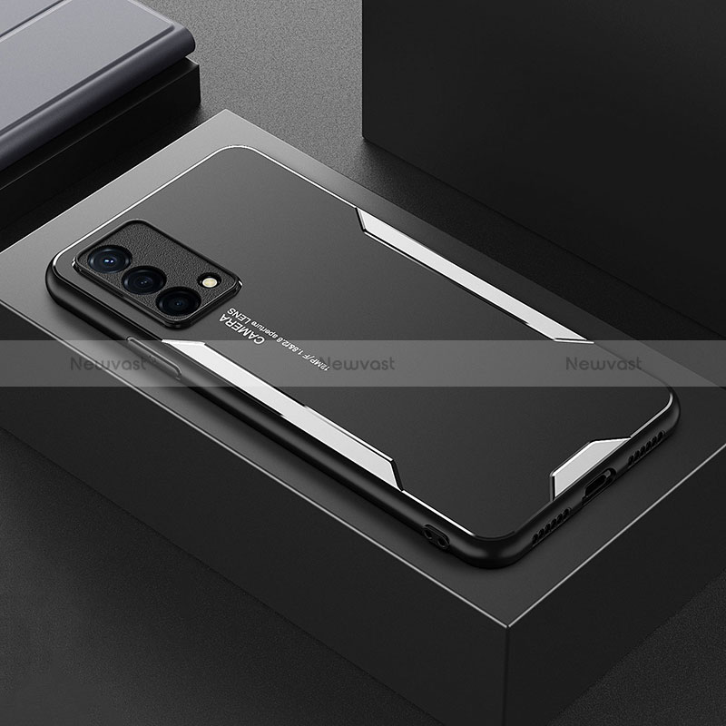Luxury Aluminum Metal Back Cover and Silicone Frame Case for Oppo K9 5G