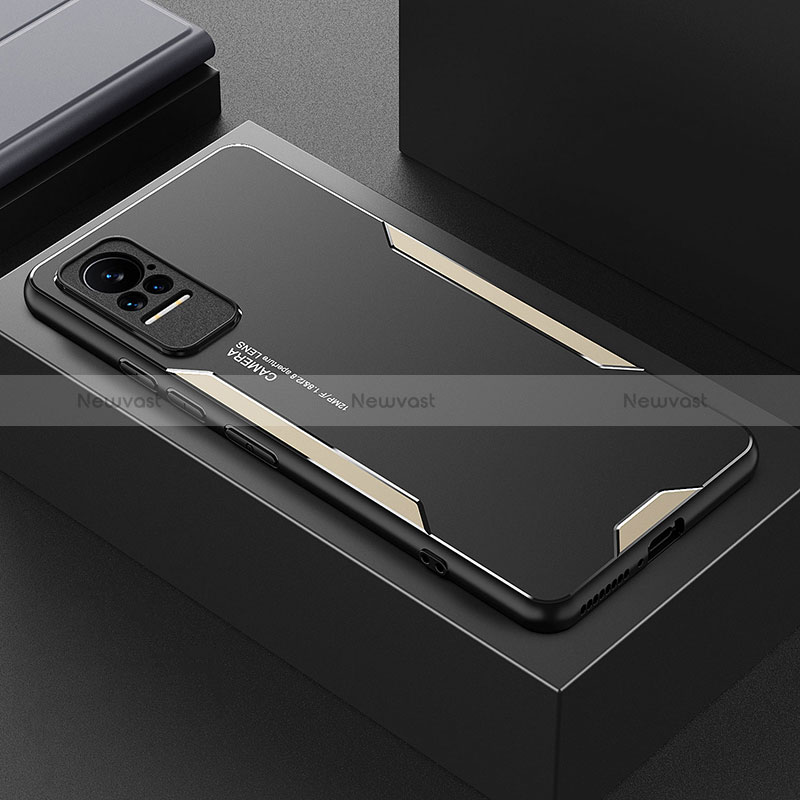 Luxury Aluminum Metal Back Cover and Silicone Frame Case for Xiaomi Civi 1S 5G