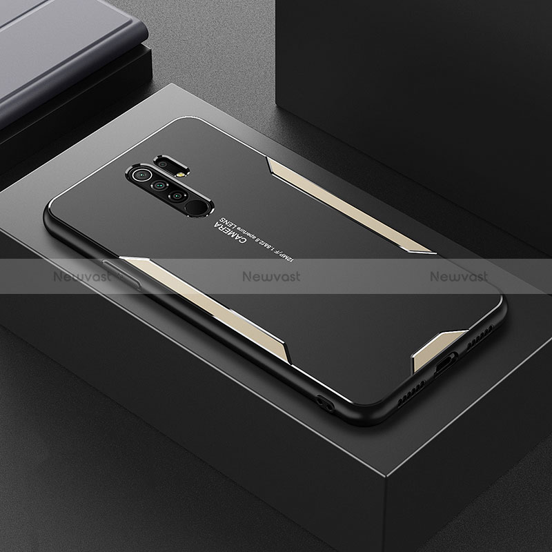 Luxury Aluminum Metal Back Cover and Silicone Frame Case for Xiaomi Poco M2