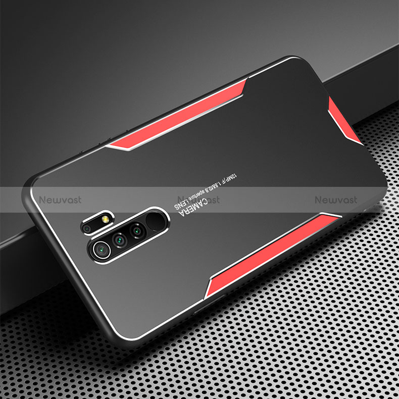 Luxury Aluminum Metal Back Cover and Silicone Frame Case for Xiaomi Redmi 9