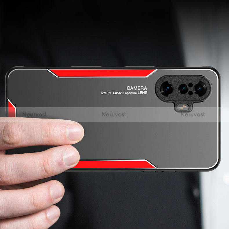 Luxury Aluminum Metal Back Cover and Silicone Frame Case for Xiaomi Redmi K40 Gaming 5G