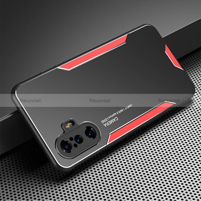 Luxury Aluminum Metal Back Cover and Silicone Frame Case for Xiaomi Redmi K40 Gaming 5G