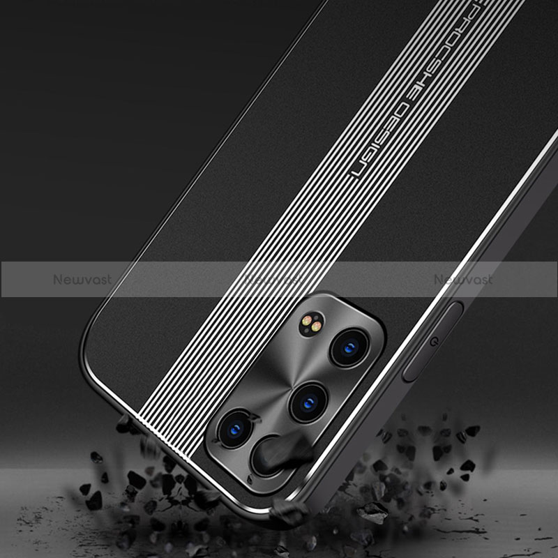 Luxury Aluminum Metal Back Cover and Silicone Frame Case J02 for Oppo Reno6 Pro+ Plus 5G