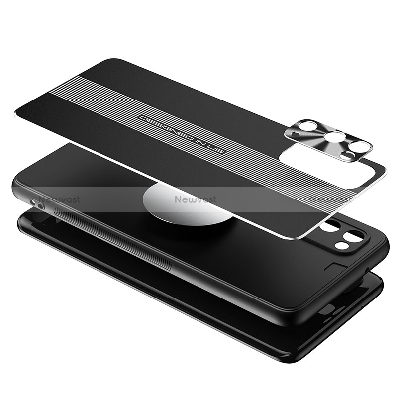 Luxury Aluminum Metal Back Cover and Silicone Frame Case JL1 for Samsung Galaxy S20 FE 4G