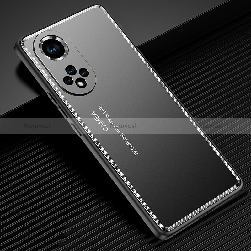 Luxury Aluminum Metal Back Cover and Silicone Frame Case JL2 for Huawei Honor 50 5G