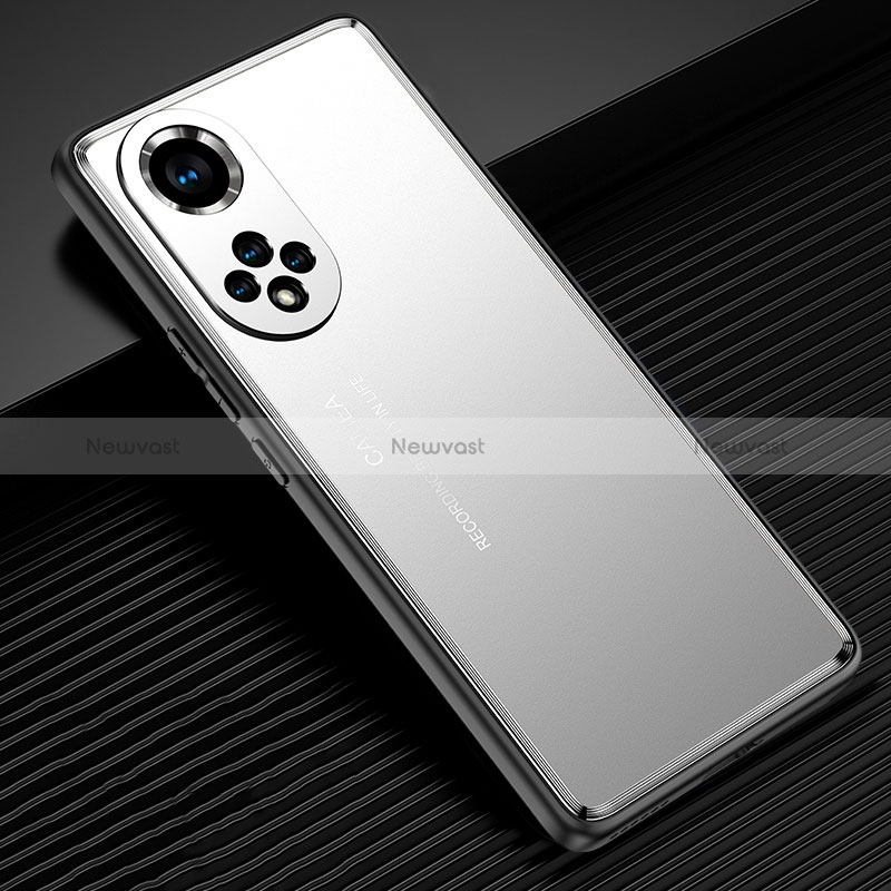 Luxury Aluminum Metal Back Cover and Silicone Frame Case JL2 for Huawei Honor 50 Pro 5G