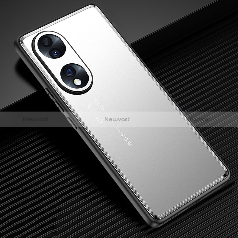 Luxury Aluminum Metal Back Cover and Silicone Frame Case JL2 for Huawei Honor 70 5G