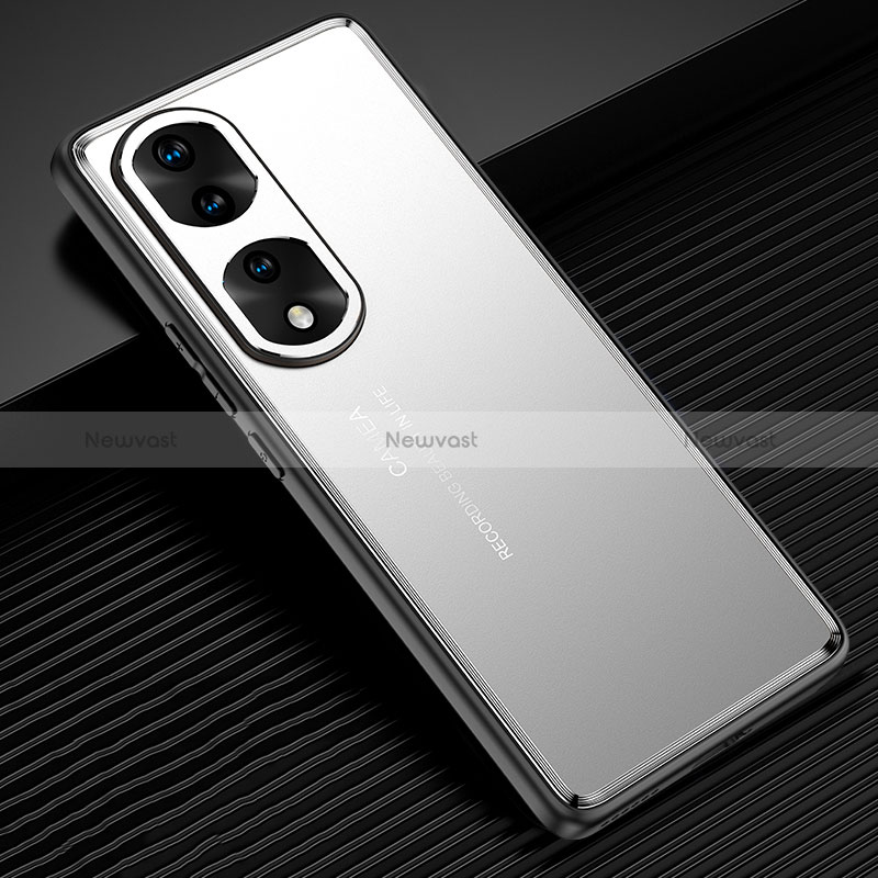 Luxury Aluminum Metal Back Cover and Silicone Frame Case JL2 for Huawei Honor 70 Pro 5G