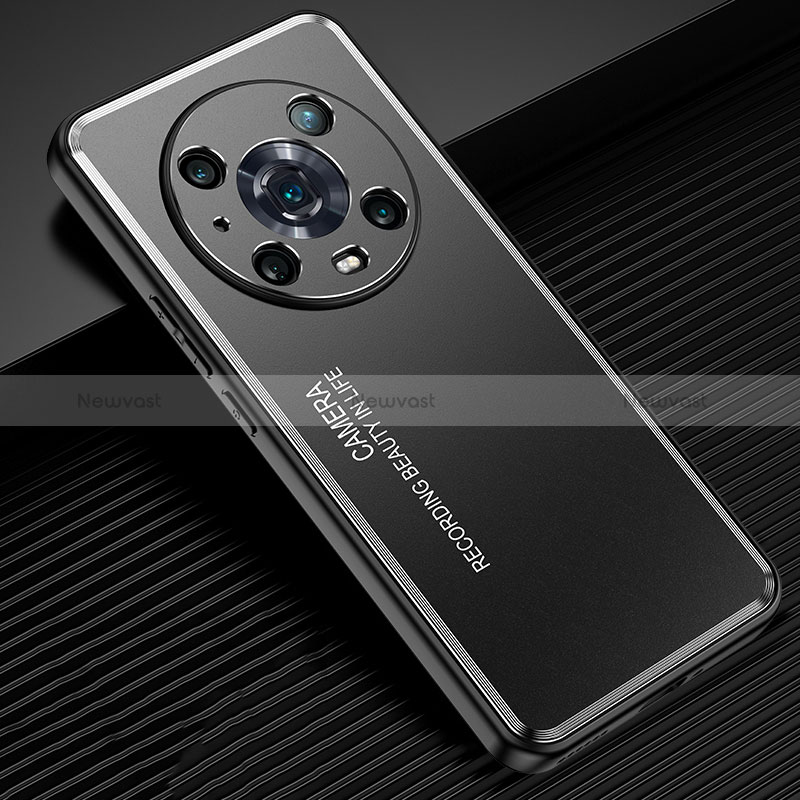 Luxury Aluminum Metal Back Cover and Silicone Frame Case JL2 for Huawei Honor Magic4 Pro 5G