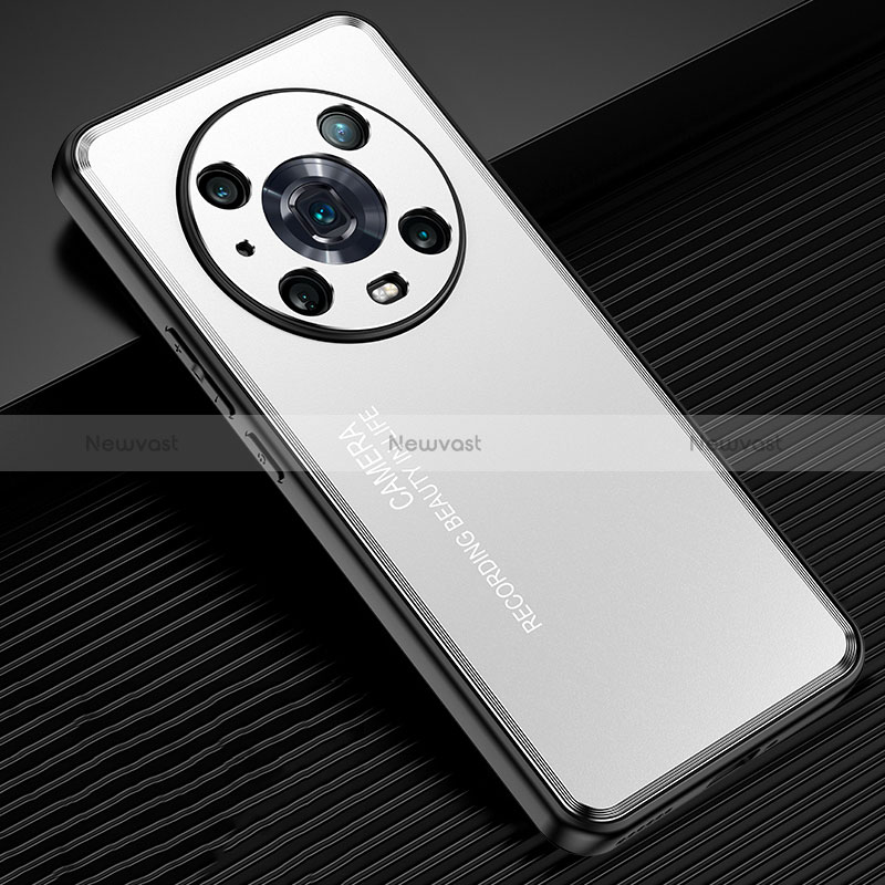 Luxury Aluminum Metal Back Cover and Silicone Frame Case JL2 for Huawei Honor Magic4 Pro 5G