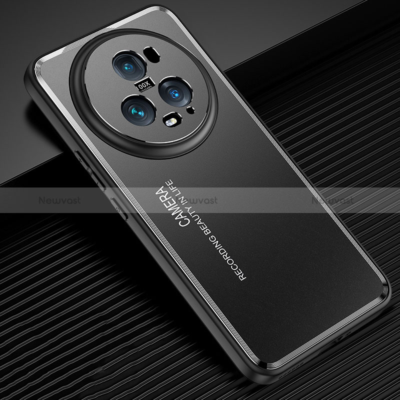 Luxury Aluminum Metal Back Cover and Silicone Frame Case JL2 for Huawei Honor Magic5 Pro 5G