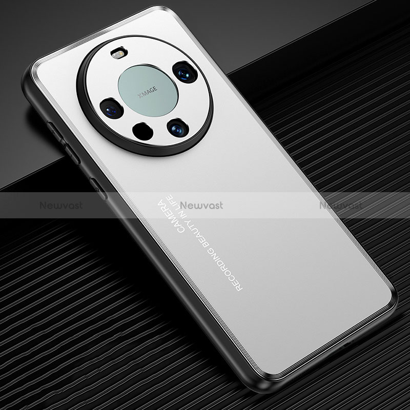 Luxury Aluminum Metal Back Cover and Silicone Frame Case JL2 for Huawei Mate 60