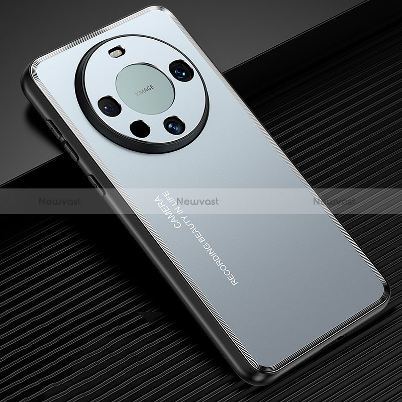 Luxury Aluminum Metal Back Cover and Silicone Frame Case JL2 for Huawei Mate 60 Pro