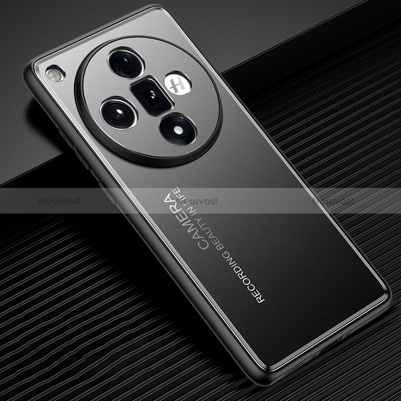 Luxury Aluminum Metal Back Cover and Silicone Frame Case JL2 for Oppo Find X7 5G