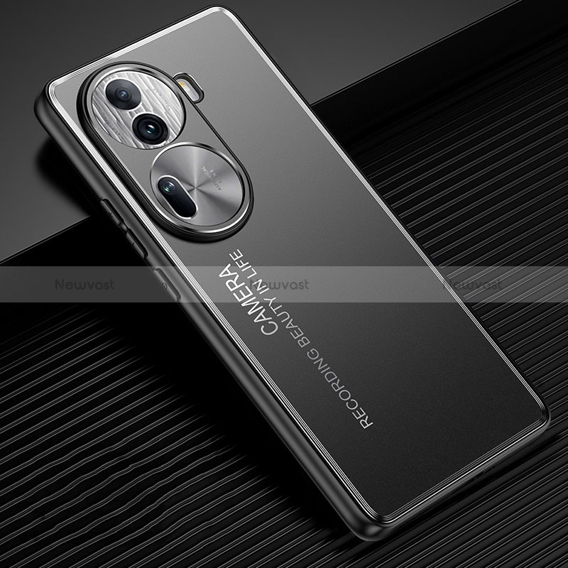 Luxury Aluminum Metal Back Cover and Silicone Frame Case JL2 for Oppo Reno11 Pro 5G