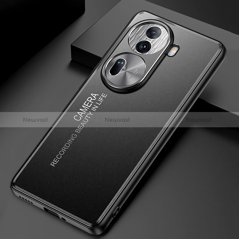 Luxury Aluminum Metal Back Cover and Silicone Frame Case JL2 for Oppo Reno11 Pro 5G