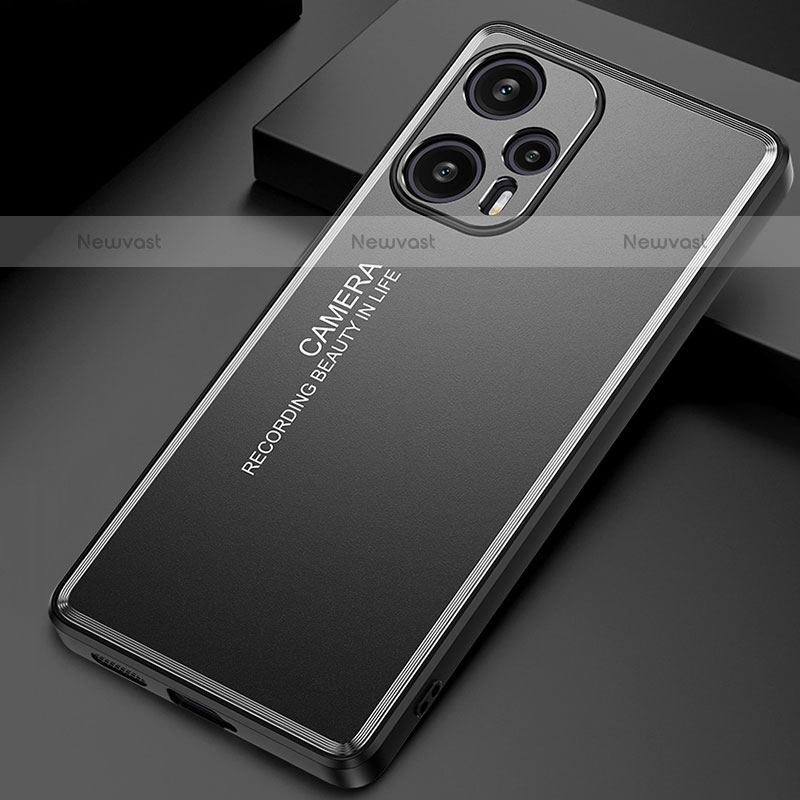 Luxury Aluminum Metal Back Cover and Silicone Frame Case JL2 for Xiaomi Poco F5 5G