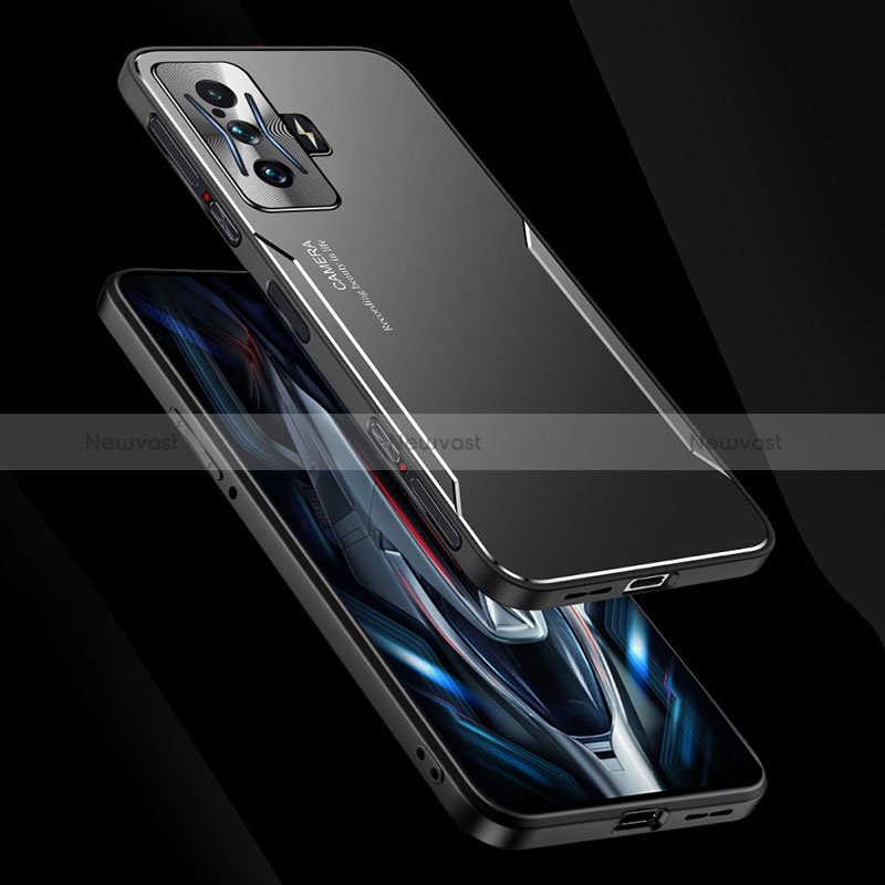 Luxury Aluminum Metal Back Cover and Silicone Frame Case JL2 for Xiaomi Redmi K50 Gaming AMG F1 5G