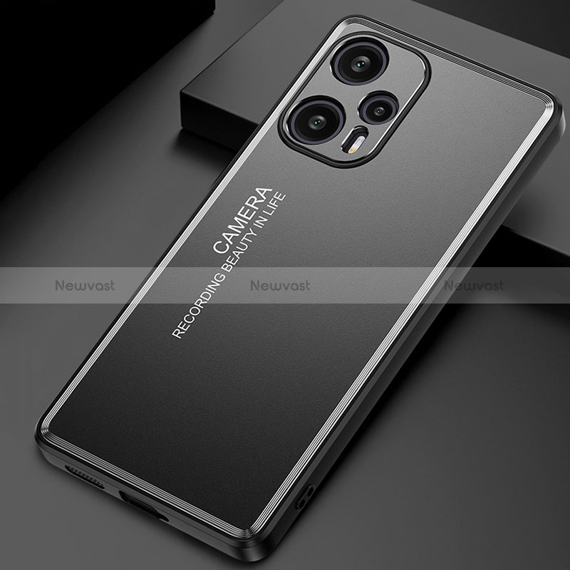 Luxury Aluminum Metal Back Cover and Silicone Frame Case JL2 for Xiaomi Redmi Note 12 Turbo 5G