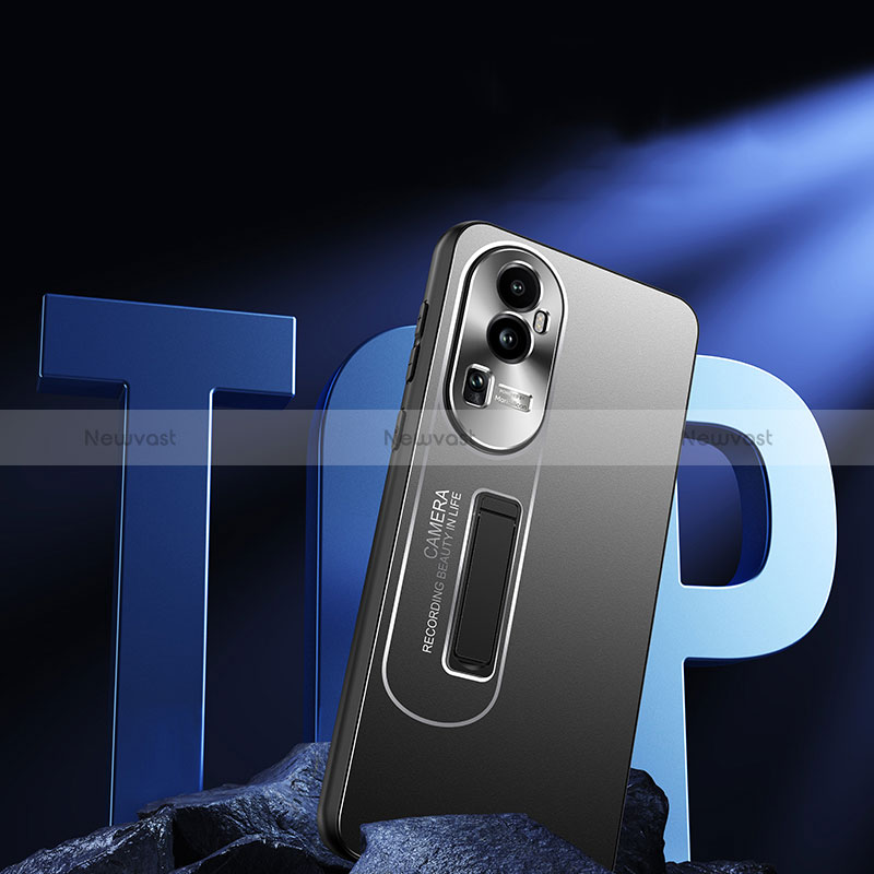 Luxury Aluminum Metal Back Cover and Silicone Frame Case JL3 for Oppo Reno10 Pro+ Plus 5G