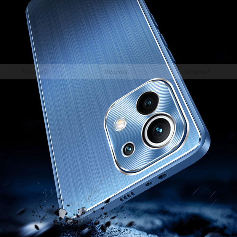 Luxury Aluminum Metal Back Cover and Silicone Frame Case M01 for Xiaomi Mi 11 Lite 4G