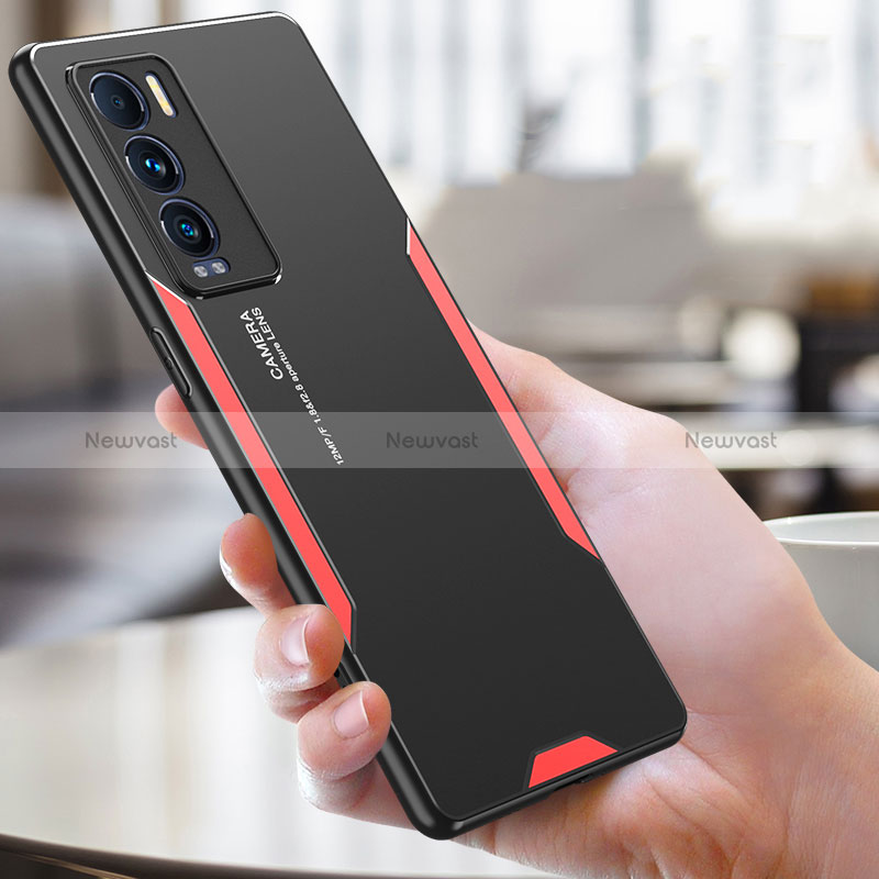 Luxury Aluminum Metal Back Cover and Silicone Frame Case PB2 for Realme GT Master Explorer 5G