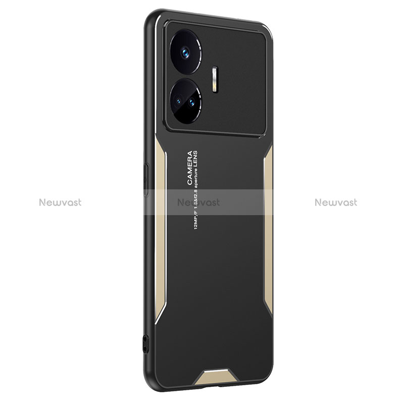 Luxury Aluminum Metal Back Cover and Silicone Frame Case PB2 for Realme GT Neo5 SE 5G