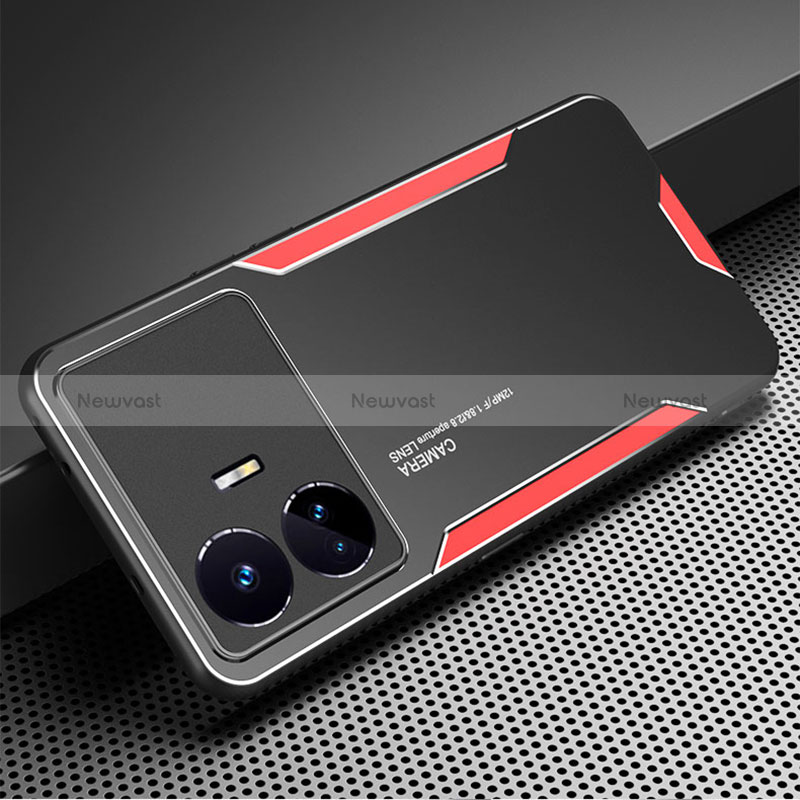 Luxury Aluminum Metal Back Cover and Silicone Frame Case PB2 for Realme GT Neo5 SE 5G