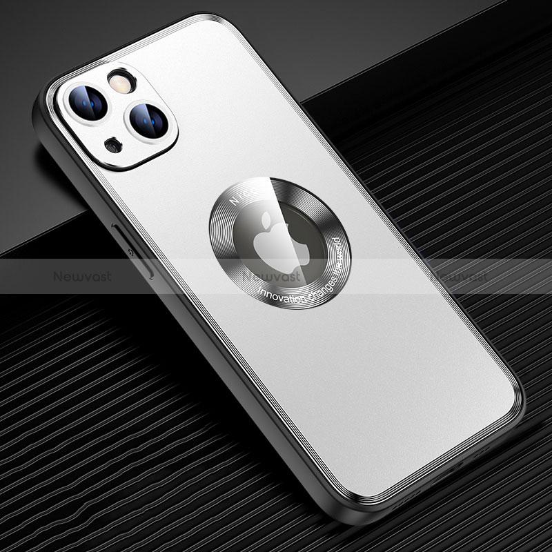 Luxury Aluminum Metal Back Cover and Silicone Frame Case with Mag-Safe Magnetic JL2 for Apple iPhone 14 Plus