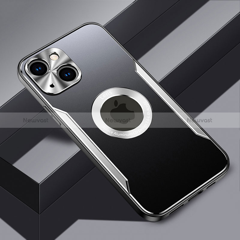 Luxury Aluminum Metal Back Cover and Silicone Frame Case with Mag-Safe Magnetic JL3 for Apple iPhone 14 Plus