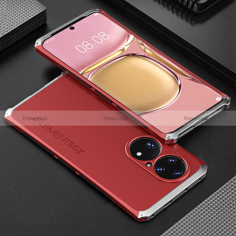 Luxury Aluminum Metal Cover Case 360 Degrees for Huawei P50