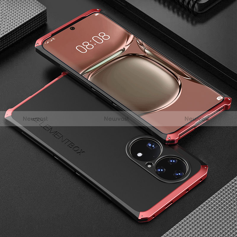 Luxury Aluminum Metal Cover Case 360 Degrees for Huawei P50