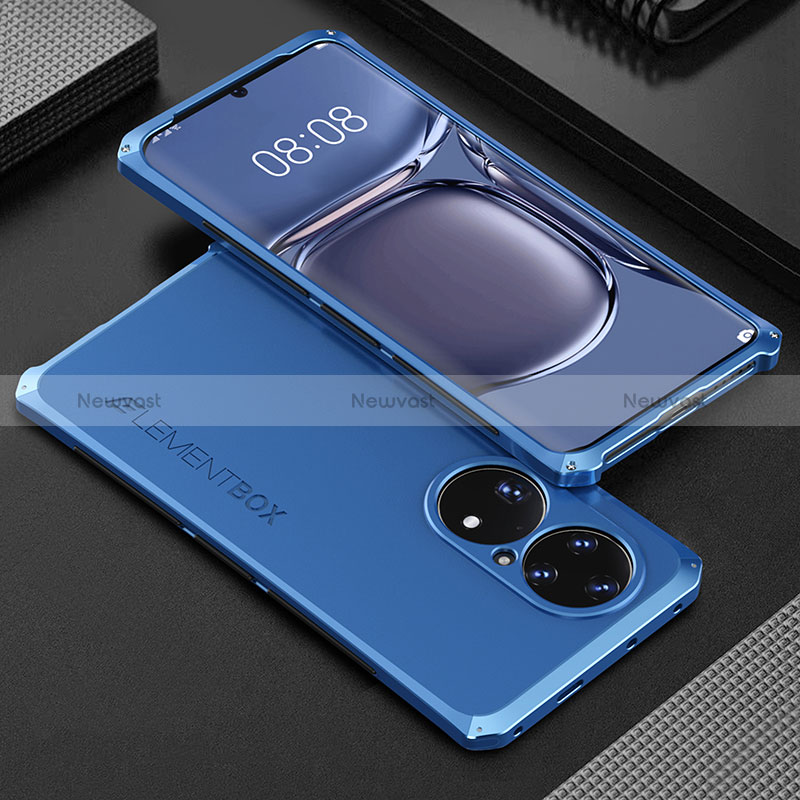 Luxury Aluminum Metal Cover Case 360 Degrees for Huawei P50 Pro